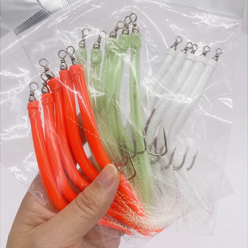 Fishing Hook Offset - 1/5 pz CodfishFishing Anguilla Tubo Jig