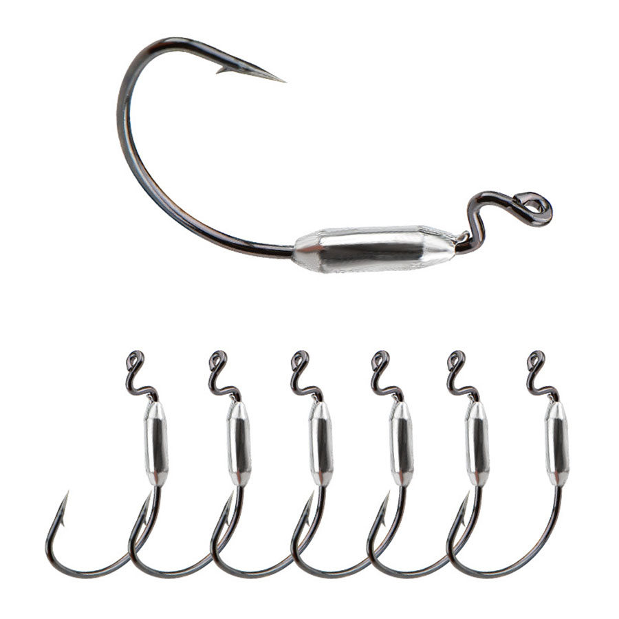 Fishing Hook Offset - Esca per vermi morbida da 5