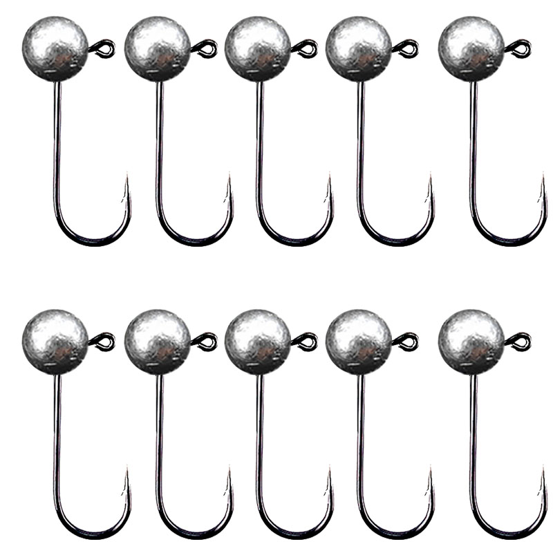 Fishing Hook Offset - 10 pz/lotto Jig Head Amo Da