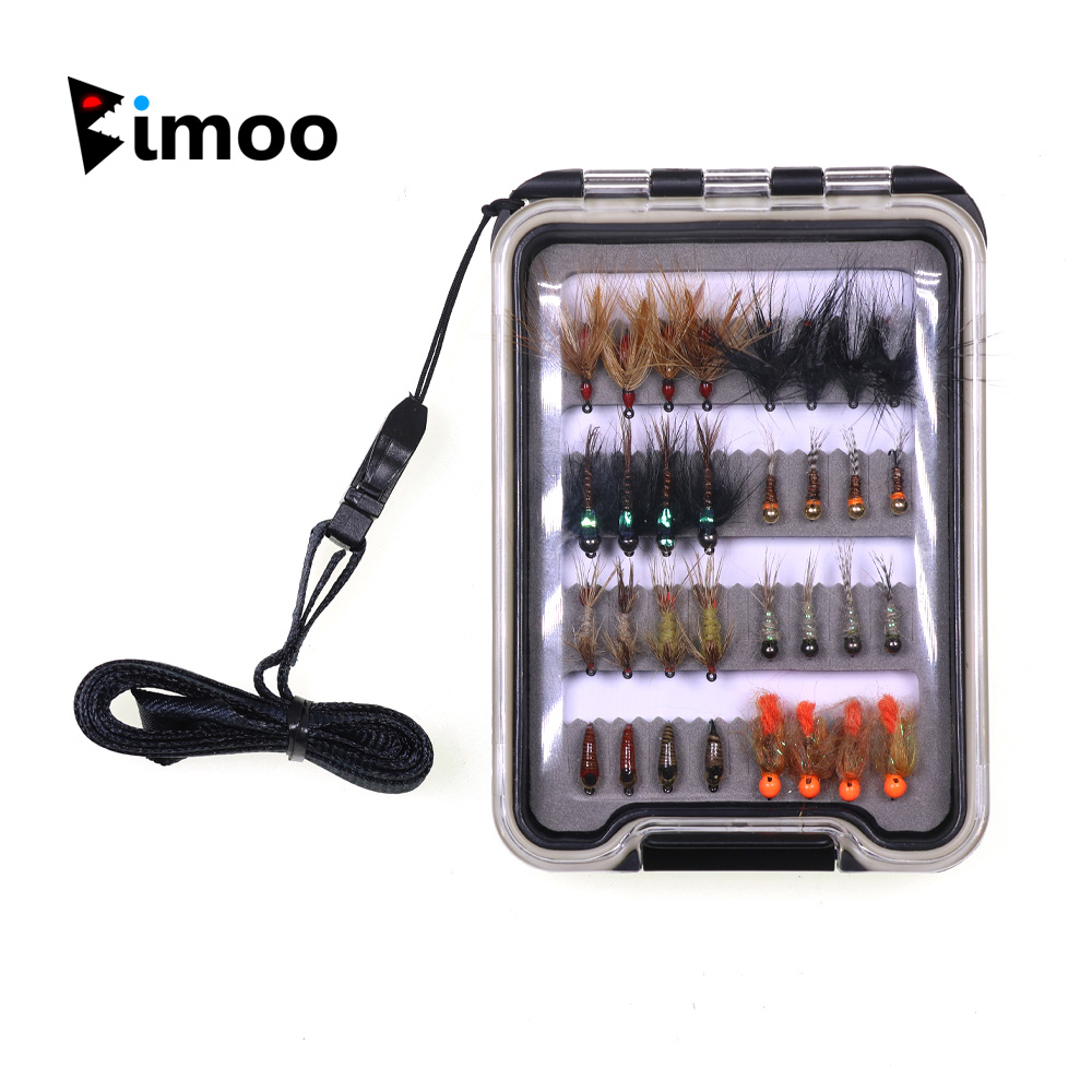Fishing Hook Barbless - Kit di 32 Mosche Artificiali per