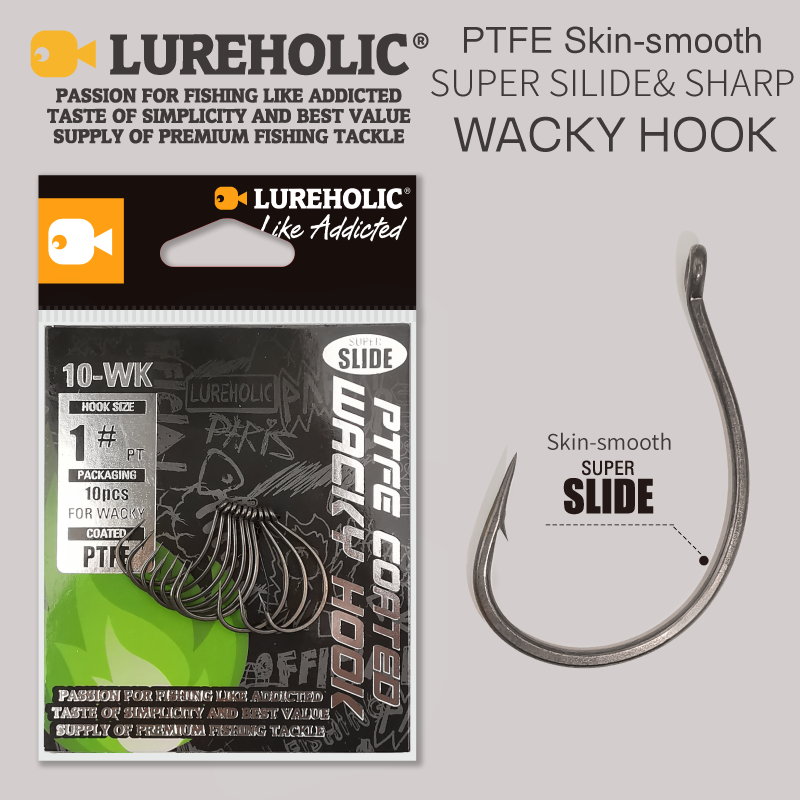 Fishing Hook Assortment - LUREHOLIC PTFE Super Slide Wacky Hook
