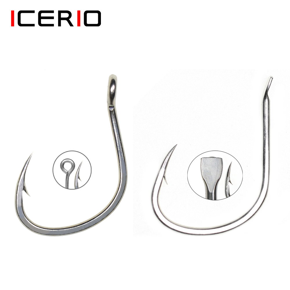 Fishing Hook Assortment - ICERIO 10PCS Rivestimento in stagno opaco