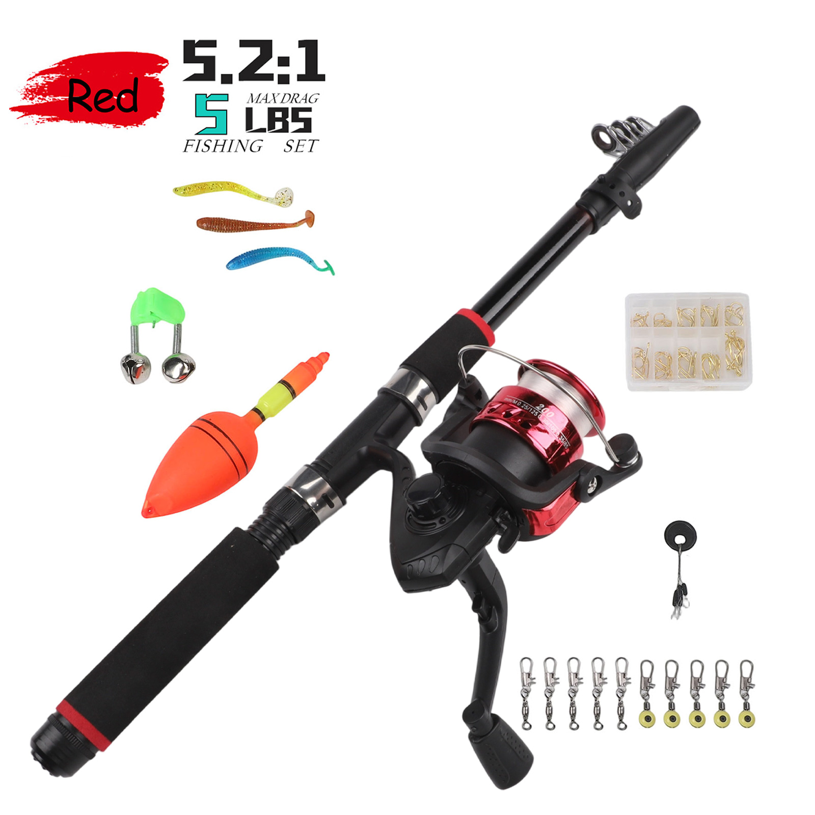 Fishing Hook Box - Set di canne da pesca Canna