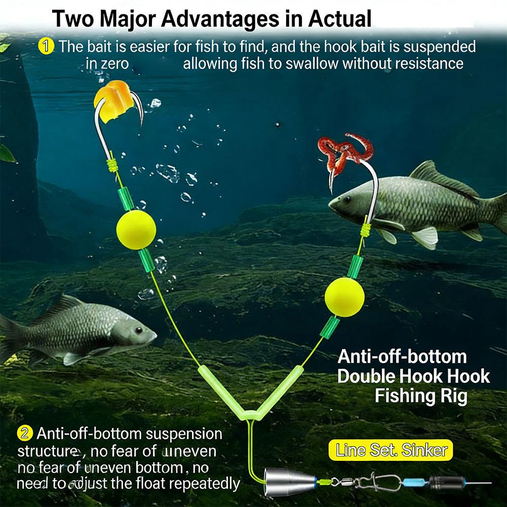 Fishing Hook Weedless - Set di Attrezzatura da Pesca Anti-Intrappolamento
