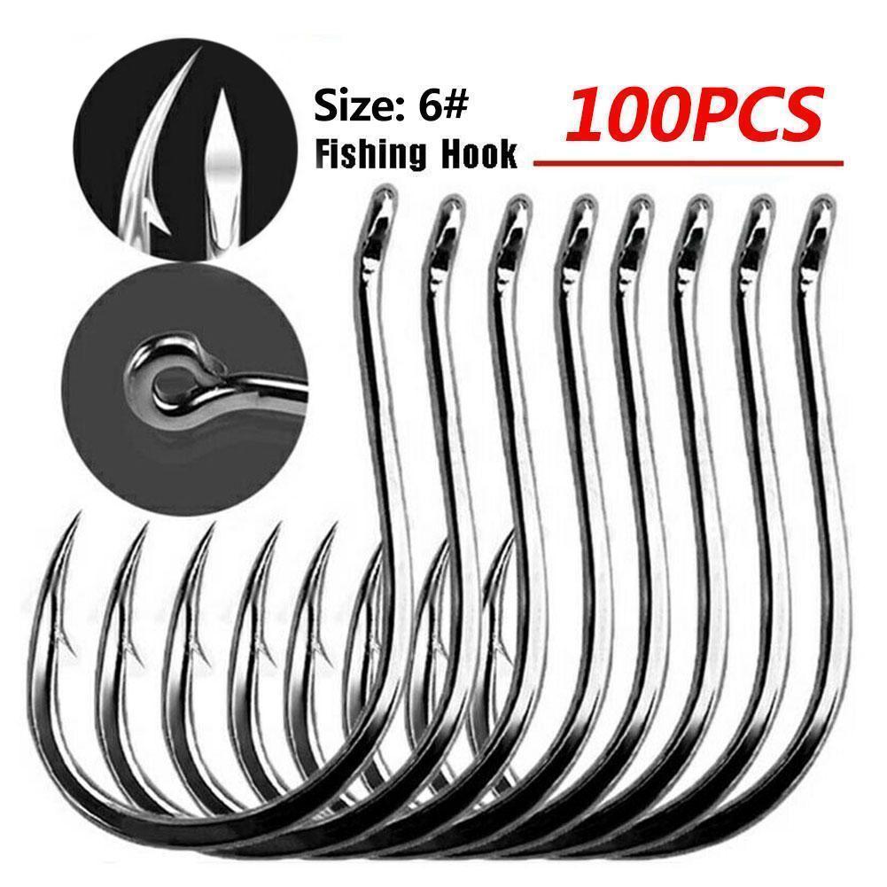 Fishing Hook Circle - Set di 100 Ami da Pesca
