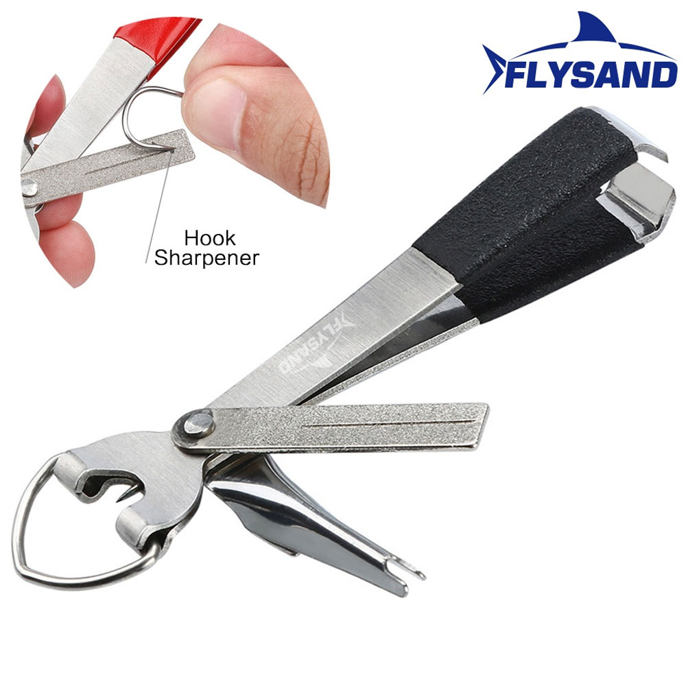 Fishing Hook Sharpener - FLYSAND Tagliaunghie 4 in 1 Quick