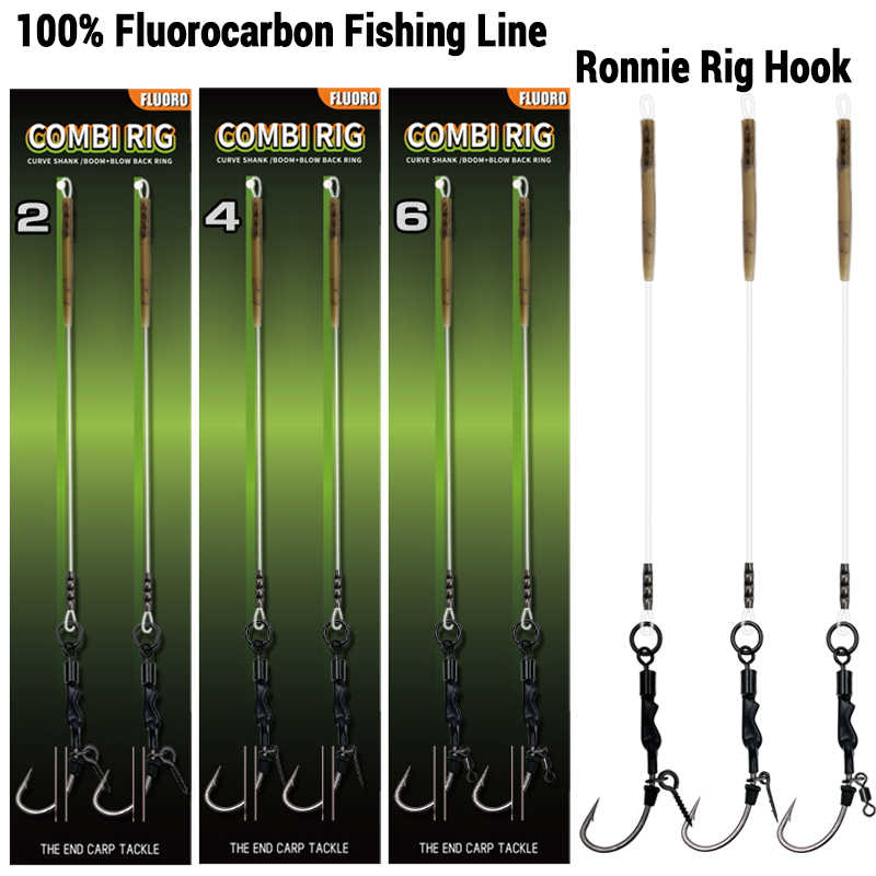 Fishing Hook Assortment - 6 pezzi/10 pezzi Ronnie rig 3