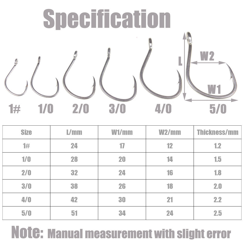 10 pezzi Ami da pesca in acqua - Fishing Hook Offset recensione e prezzo