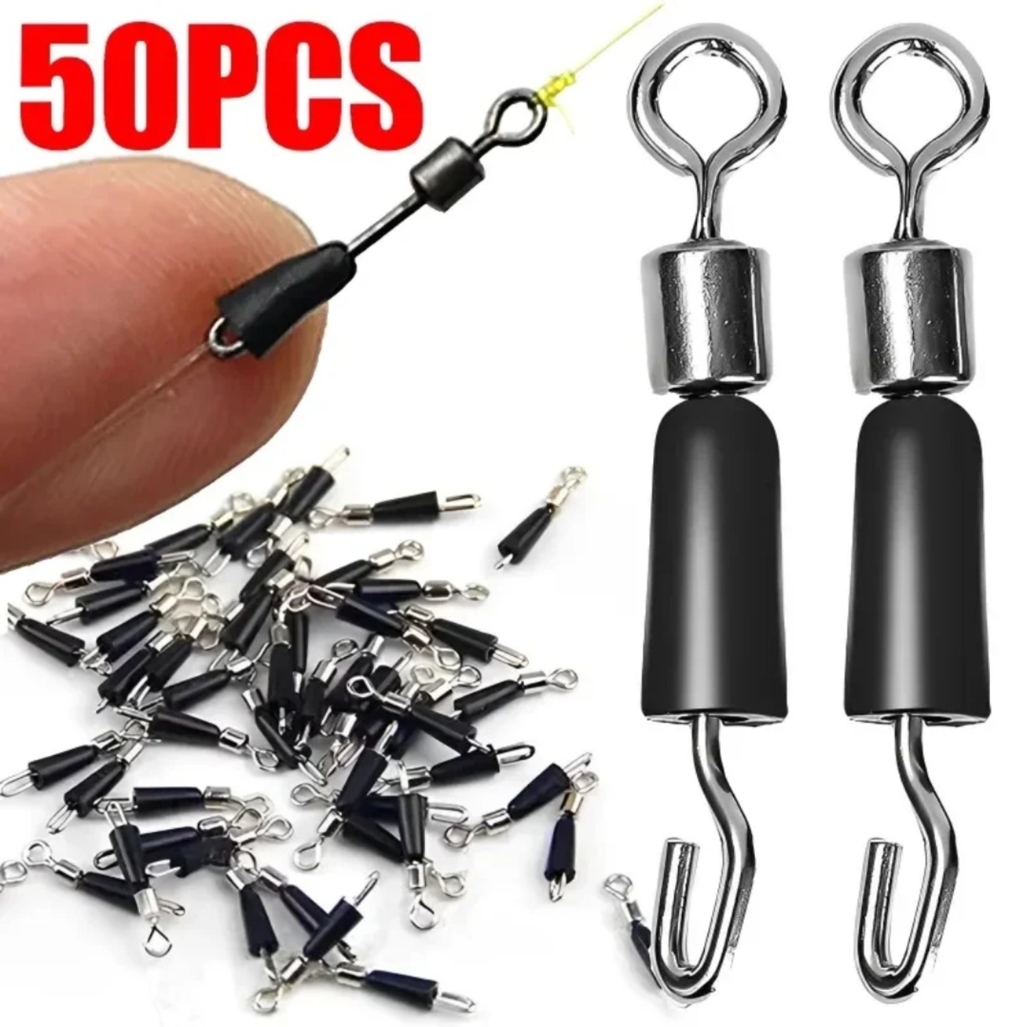 50 Pezzi Girelle a Sgancio Rap - Fishing Hook Stainless Steel recensione e prezzo