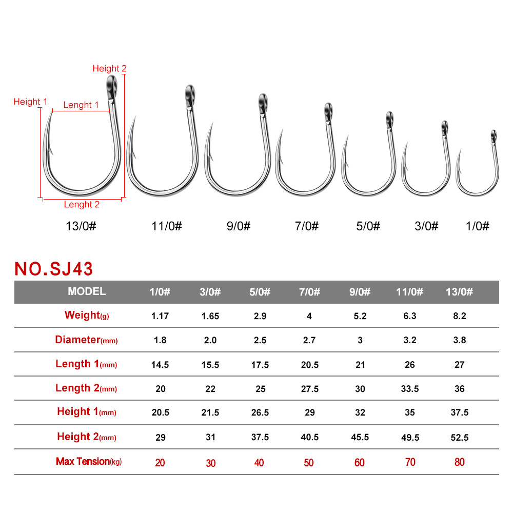 Amo da pesca in acqua salata d - Fishing Hook Stainless Steel recensione e prezzo