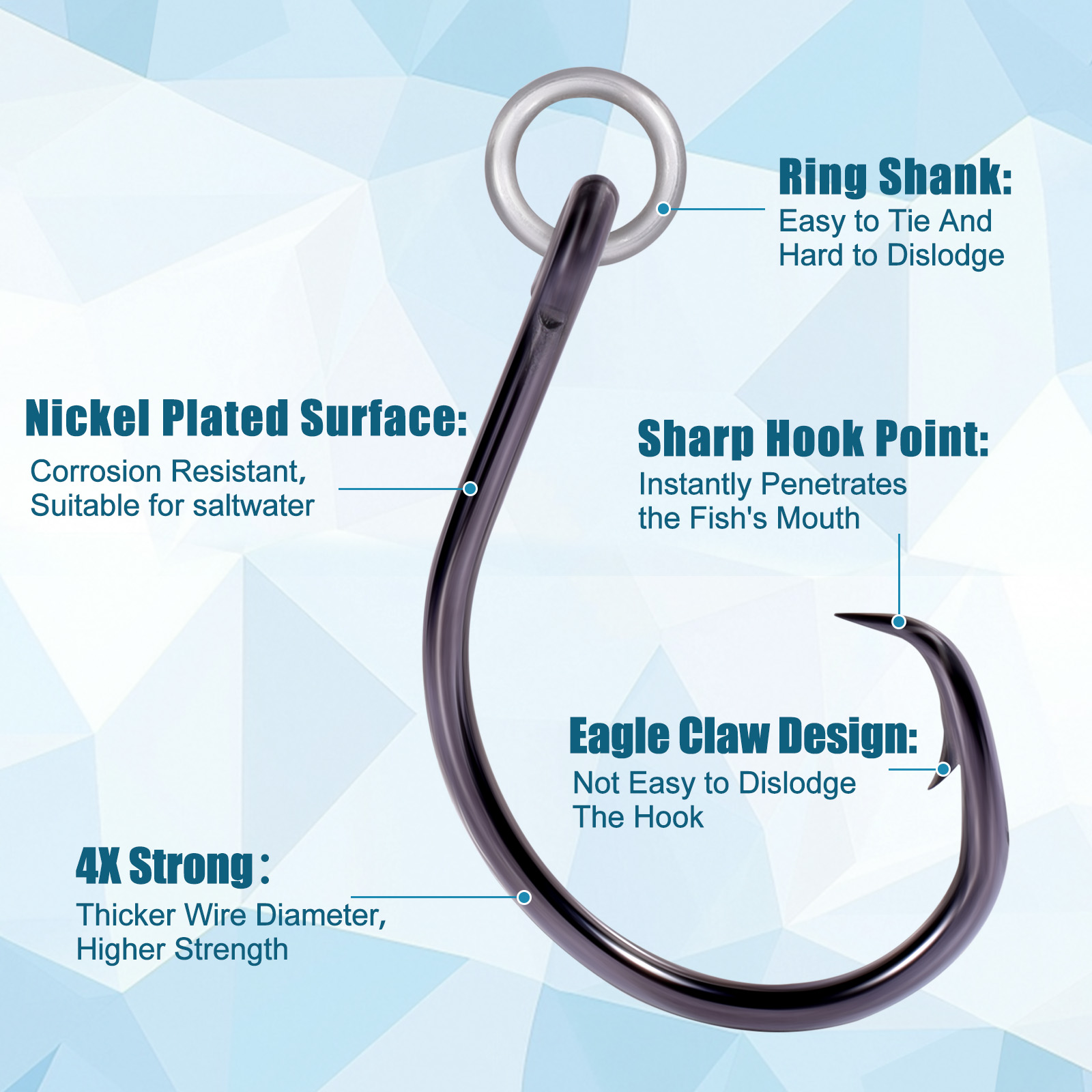 Ami circolari da 9 km da pesca - Fishing Hook Circle recensione e prezzo