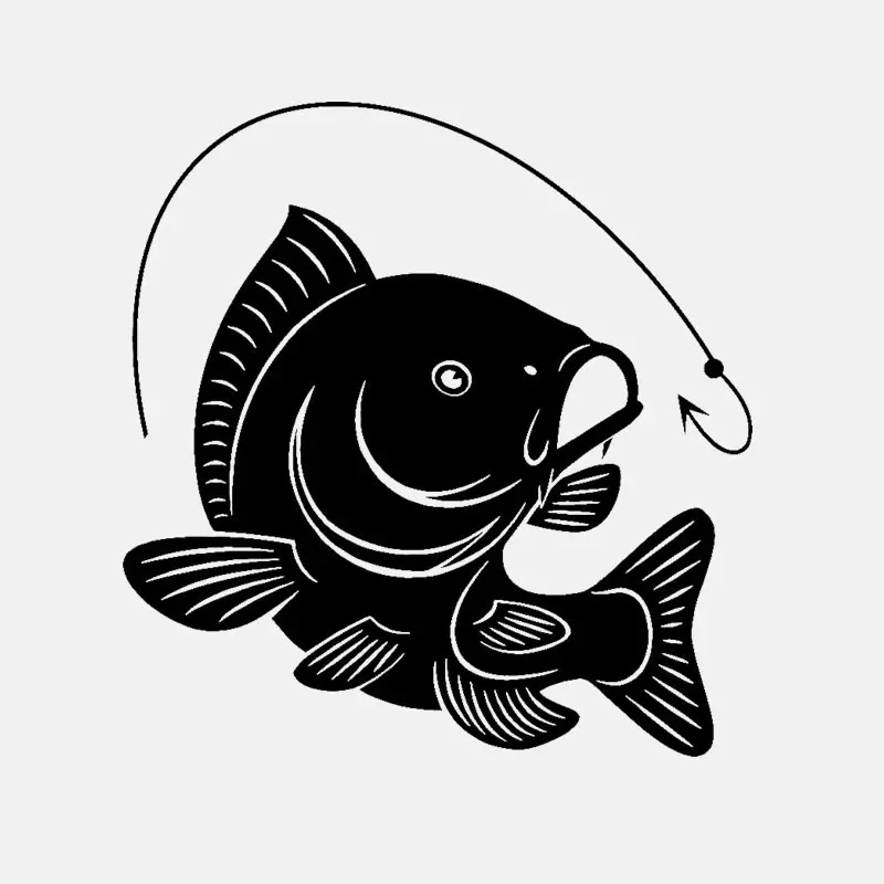 Carp Fishing Hook Decal Decora - Fishing Hook recensione e prezzo
