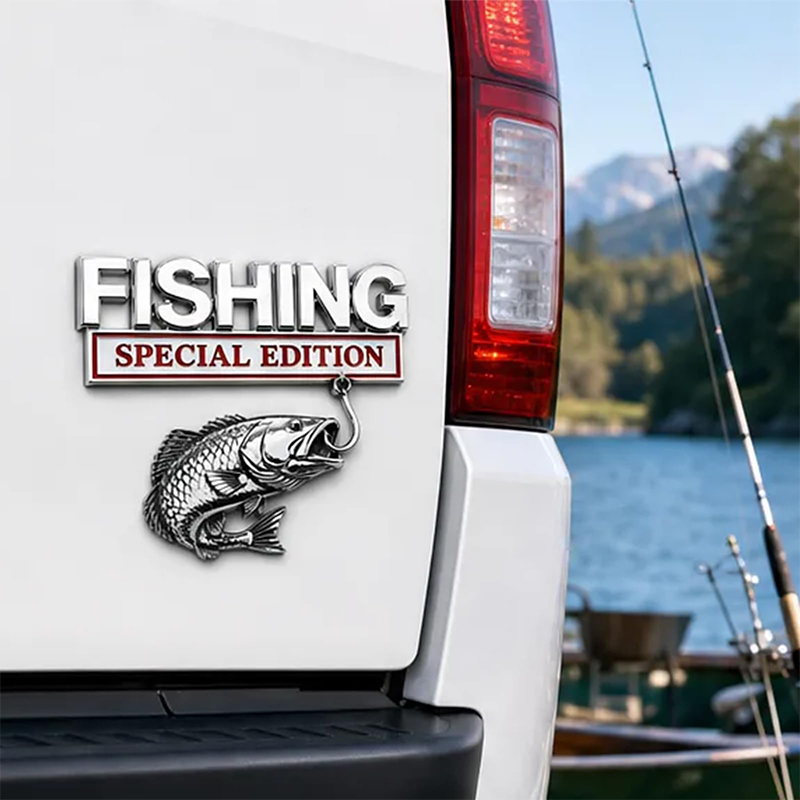 Emblema Cromato a Forma di Amo - Fishing Hook recensione e prezzo