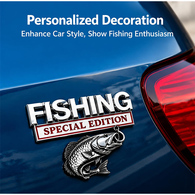 Emblema Cromato a Forma di Amo - Fishing Hook recensione e prezzo