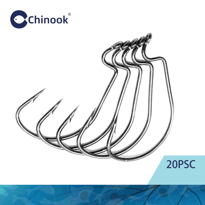 Chinook 20 pz Verme largo Ganc - Fishing Hook Offset recensione e prezzo