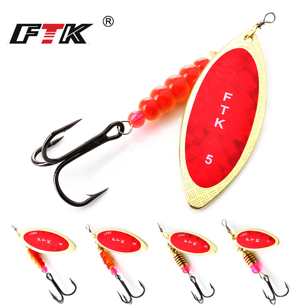 FTK Spinner Bait 4G/7G/12G/18G - Fishing Hook Treble recensione e prezzo