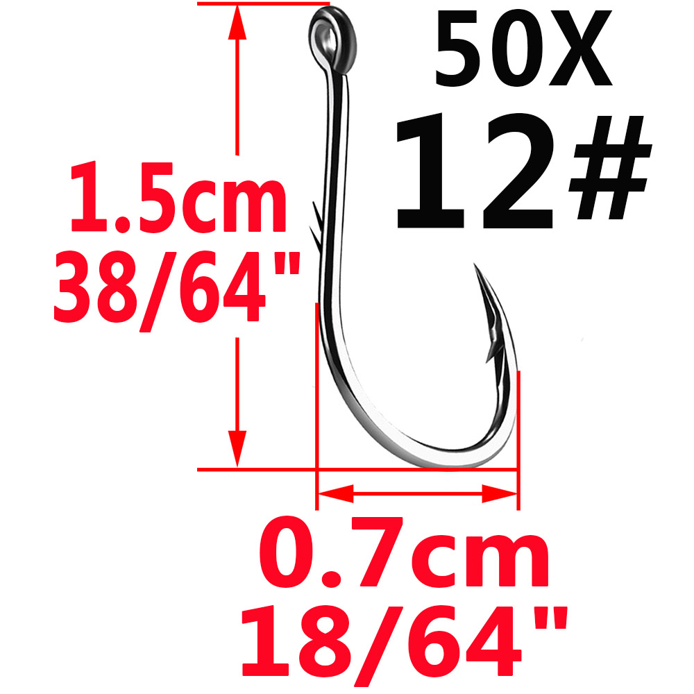 50pcs Iseama Circle Carp Eyed  - Fishing Hook Circle recensione e prezzo
