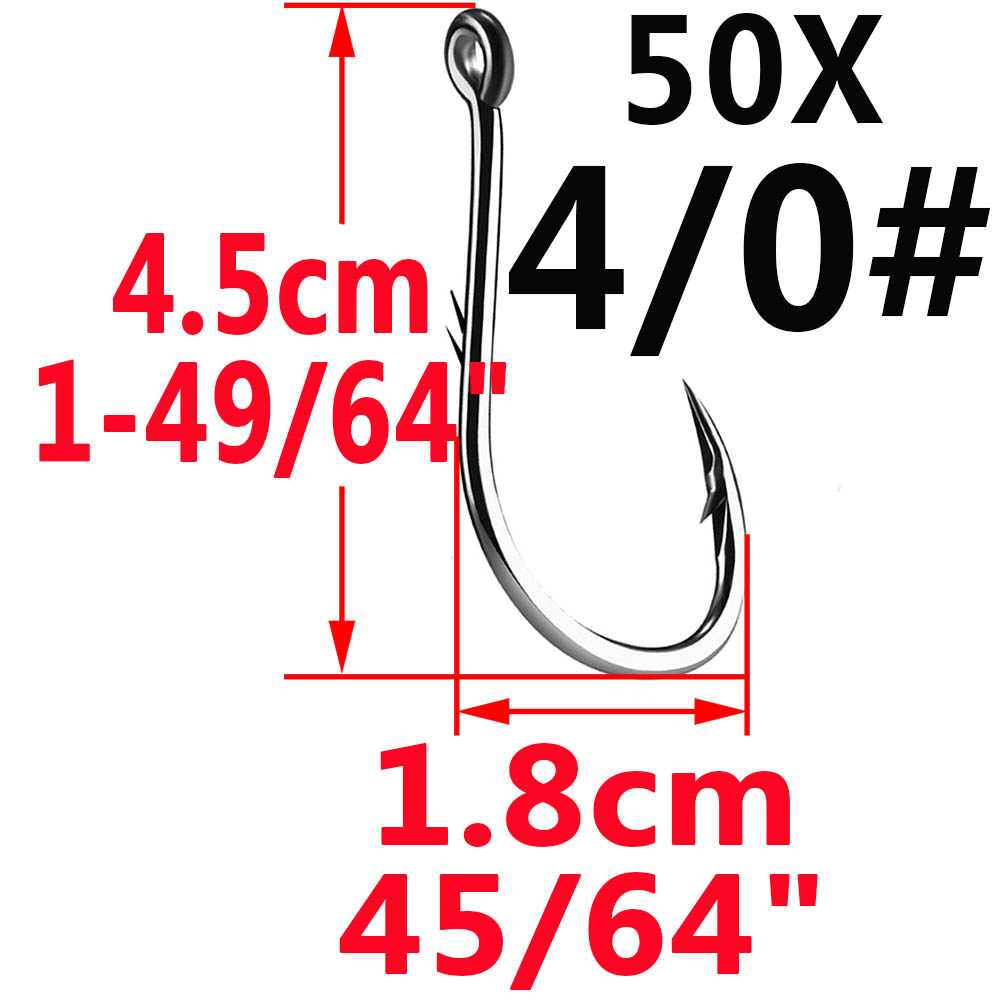 50pcs Iseama Circle Carp Eyed  - Fishing Hook Circle recensione e prezzo