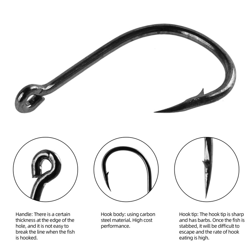 70 pz/scatola Set di ami da Pe - Fishing Hook Circle recensione e prezzo