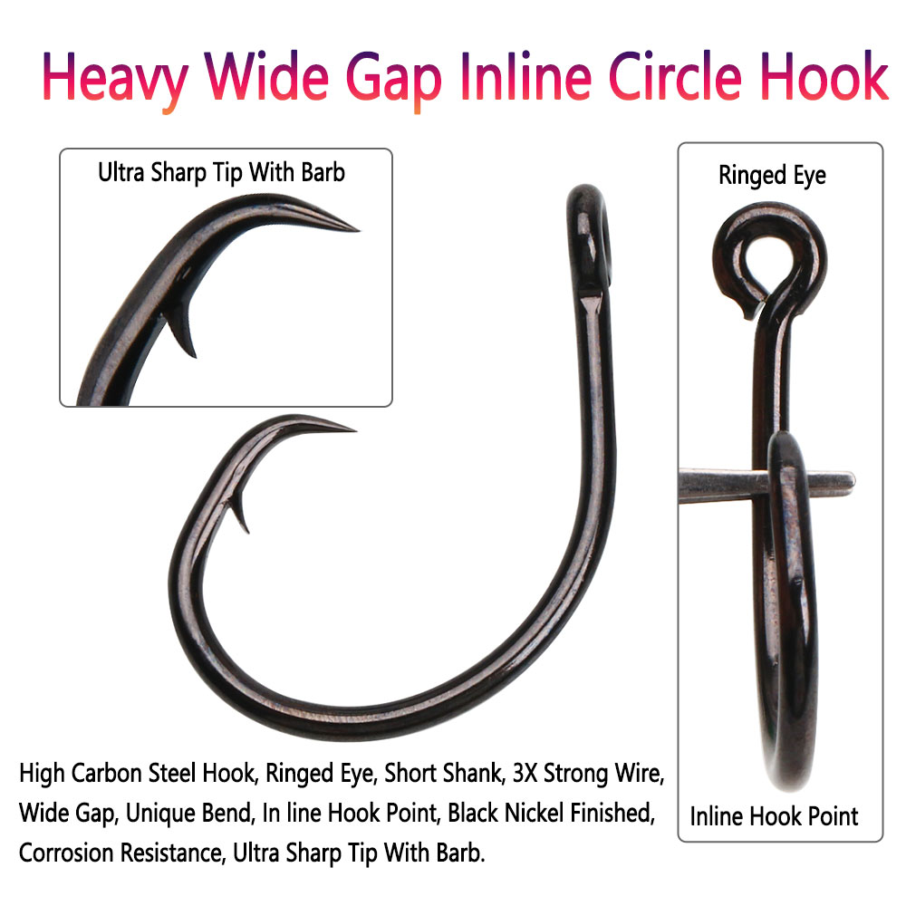 Bimoo 5 pezzi # 4 ~ 8/ 0 Pesan - Fishing Hook Circle recensione e prezzo