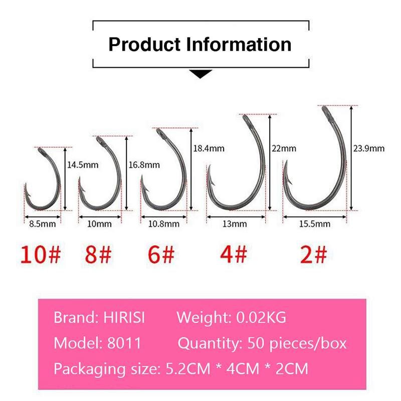 {YY30} Hirisi 50 Pezzi Ganci d - Fishing Hook Box recensione e prezzo