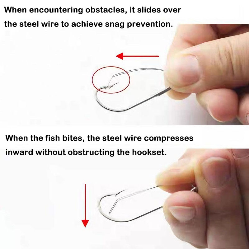 20/40 pezzi ganci a vite senza - Fishing Hook Weedless recensione e prezzo