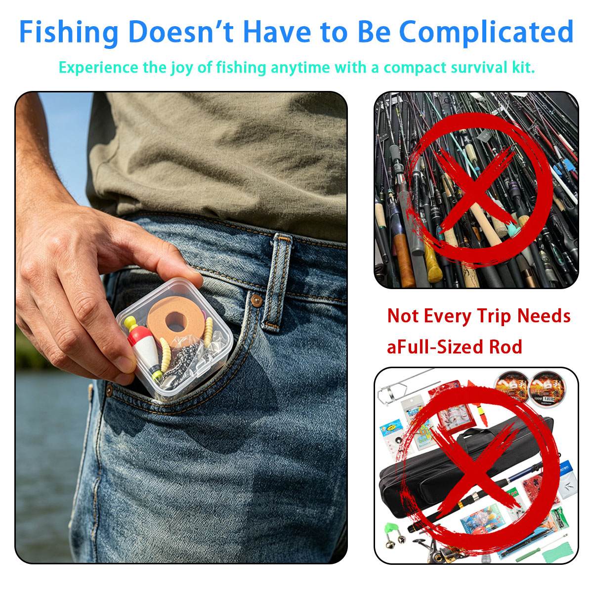 Set di attrezzatura da pesca p - Fishing Hook Box recensione e prezzo