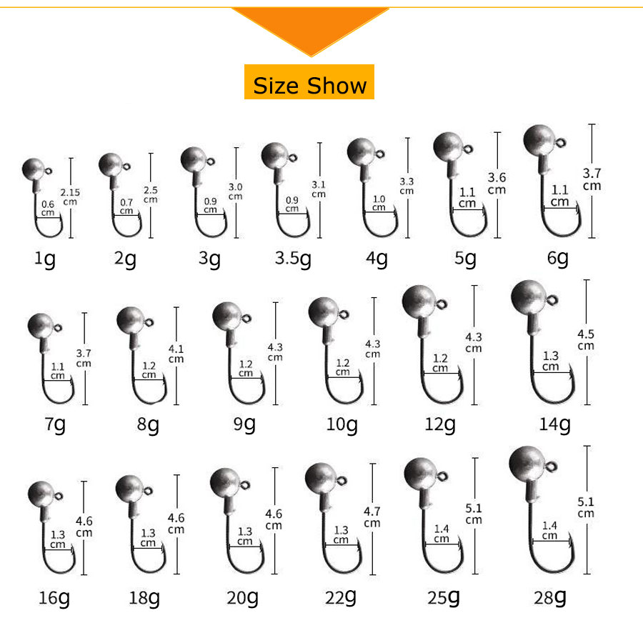 WODJYJ 1g 2g 3g 4g 5g 7g 8g 10 - Fishing Hook Offset recensione e prezzo