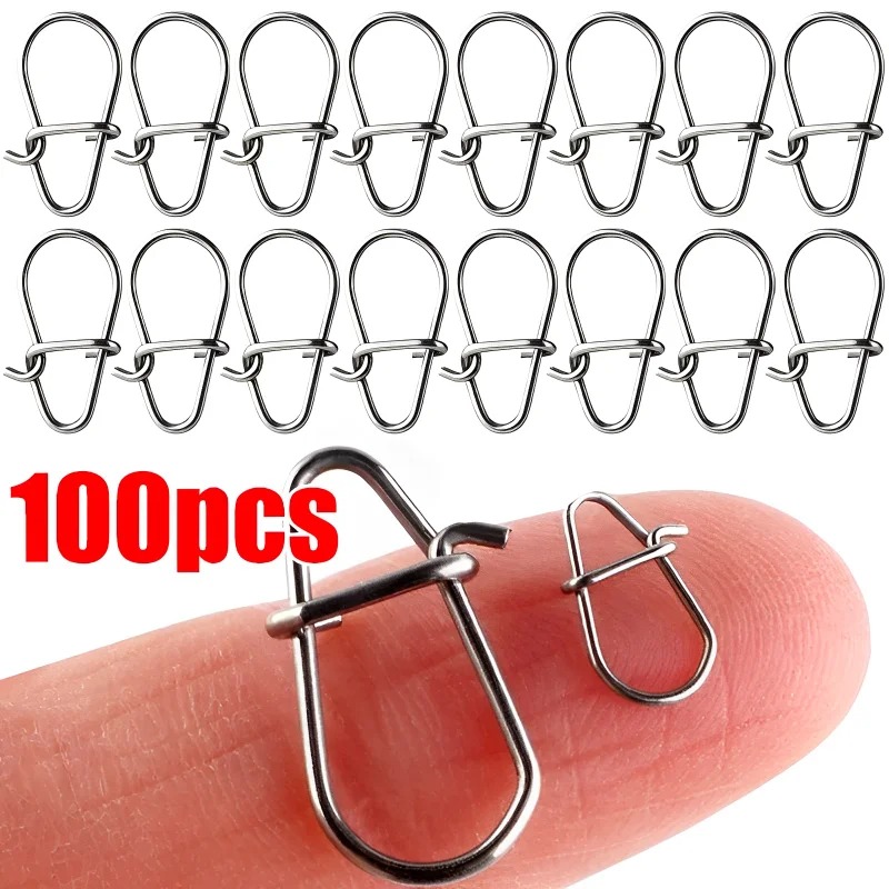 100 Pezzi Moschettoni a Scatto - Fishing Hook Stainless Steel recensione e prezzo